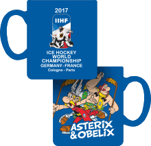 Asterix Eishockey Tasse