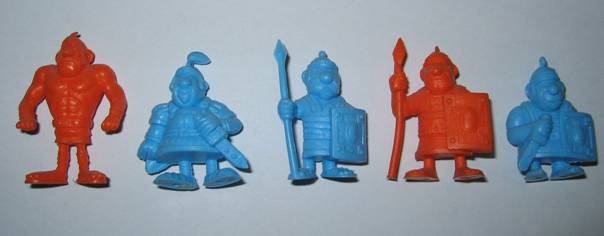 Figuren 16, 17, 18, 19, 20<br /><br />Die Figuren Musculus und „Legionär mit Lanze neben dem Fuß“ (16, 19) sind nicht bekannt und werden daher nicht bewertet.