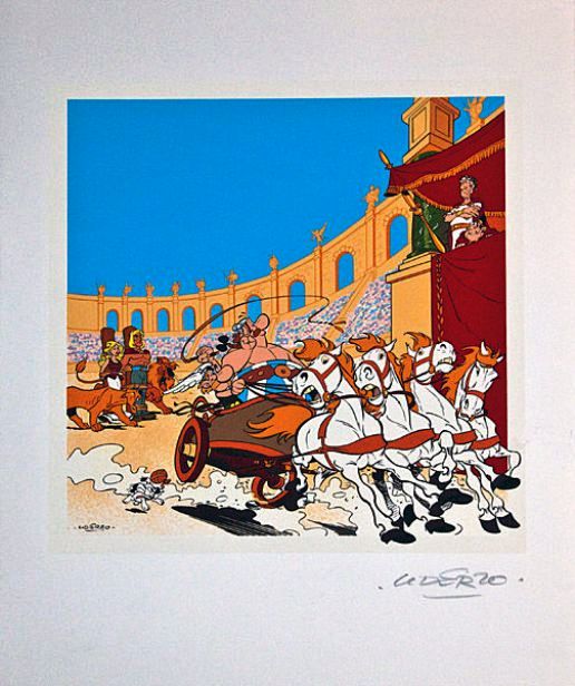 Sérigraphie N° 3 ''La Surprise de César'' (1999) aux Ed. C. Desbois - 200 ex. (+ 100 ex. num. et sig. + 15 ex. HC + 10 ex. EA), 50 x 60  cm.jpg