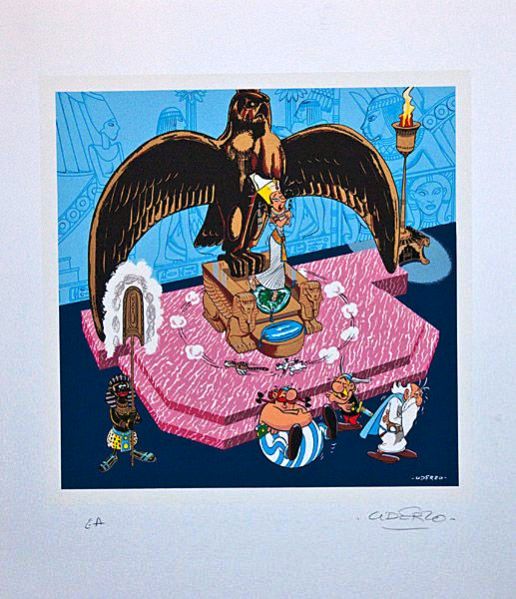 Sérigraphie N° 2 ''Cléopâtre'' (1999) aux Ed. C. Desbois - 200 ex. (+ 100 ex. num. et sig. + 15 ex. HC + 10 ex. EA), 50 x 60 cm.jpg