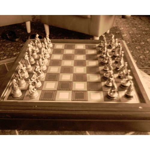 Jeu D'echecs - Bataille De Waterloo En Laiton b.jpg